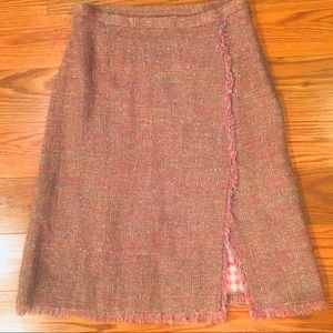 Moschino Cheap & Chic 4 Wool Blend Tweed Skirt